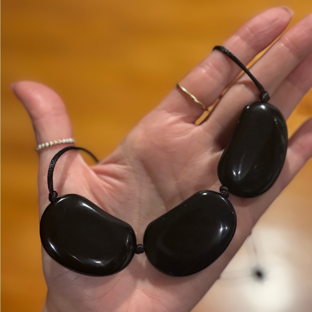 Statement Bean Design Agate Necklace - image 8